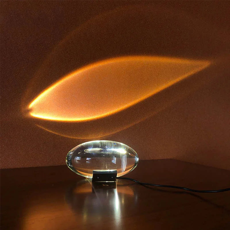 Lampe de Table 3 Couleurs LED USB Cristal ''Œil du Ciel''