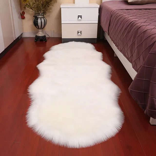 Tapis Shaggy Ovale Poil Long Moderne