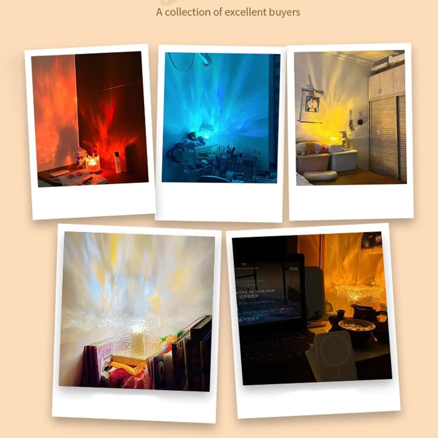 Veilleuse Projecteur de Vague  USB 16 couleurs