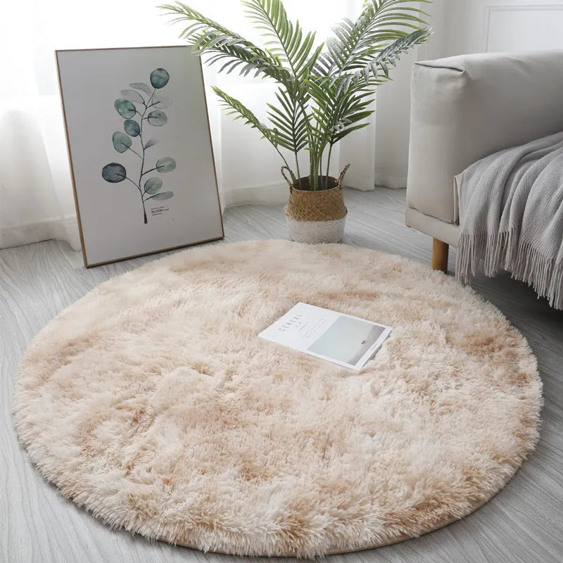 Tapis Shaggy Rond Classique