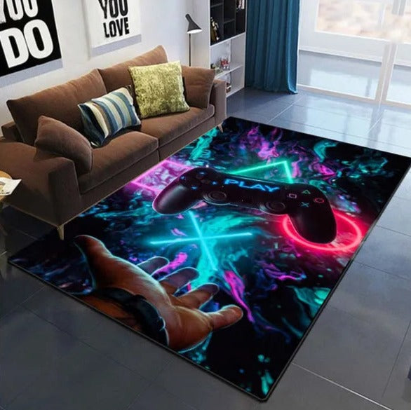 Tapis de Salon Style Play Station 3D