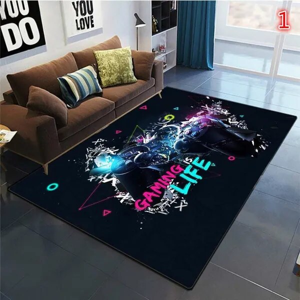 Tapis de Salon Style Play Station 3D