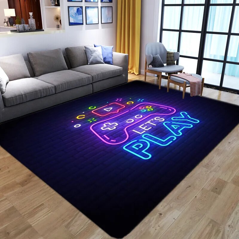 Tapis de Salon Style Play Station 3D